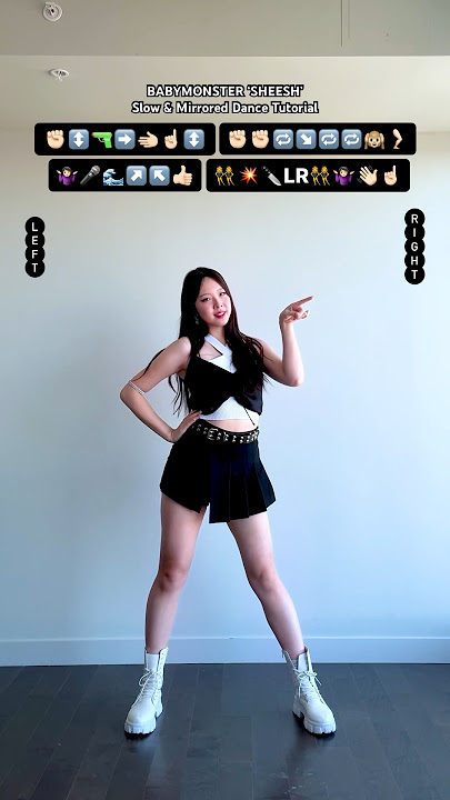 BABYMONSTER ‘SHEESH’ Slow & Mirrored Dance Tutorial 😈 #dancetutorial #sheesh #babymonster