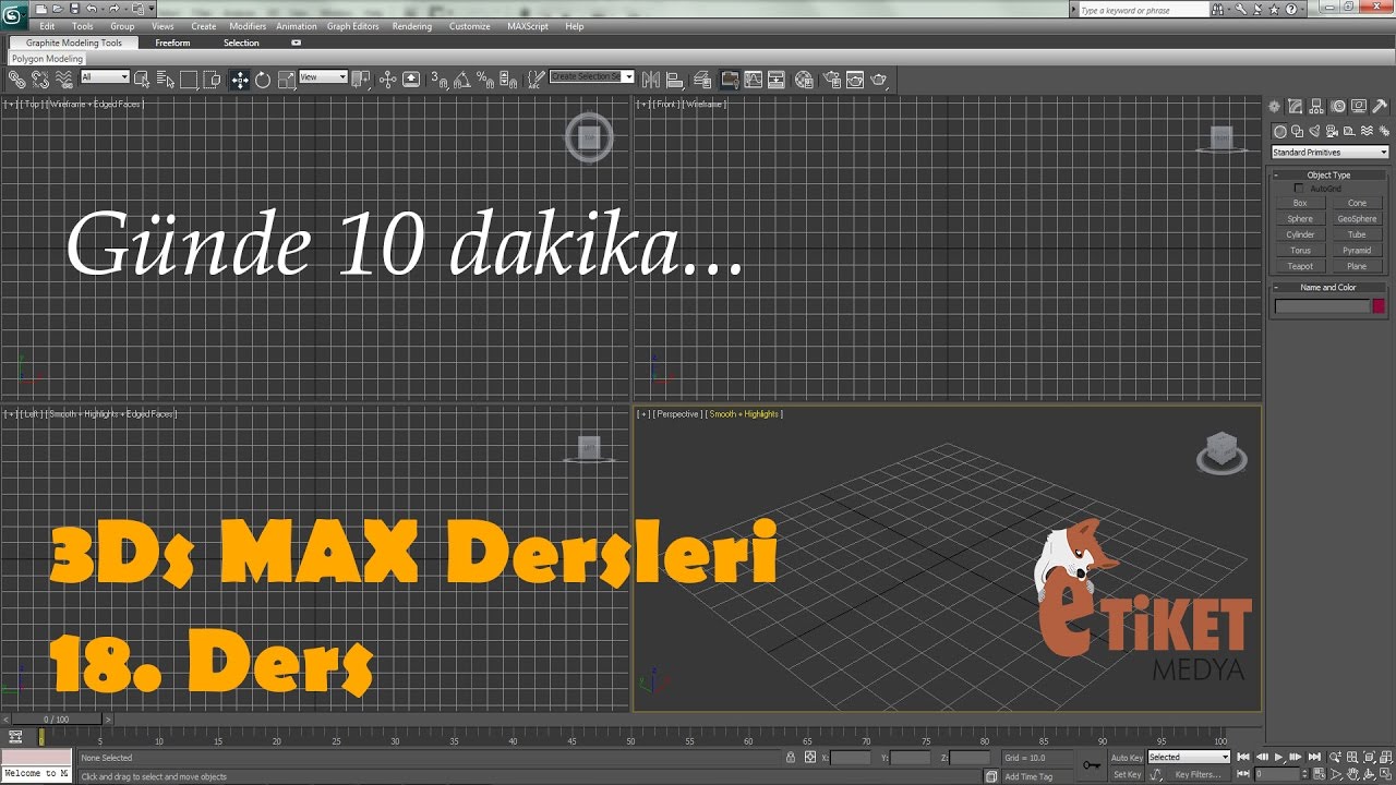 3Ds MAX Dersleri (18.Ders) 3Ds MAX Tutorial (Part 18) - YouTube