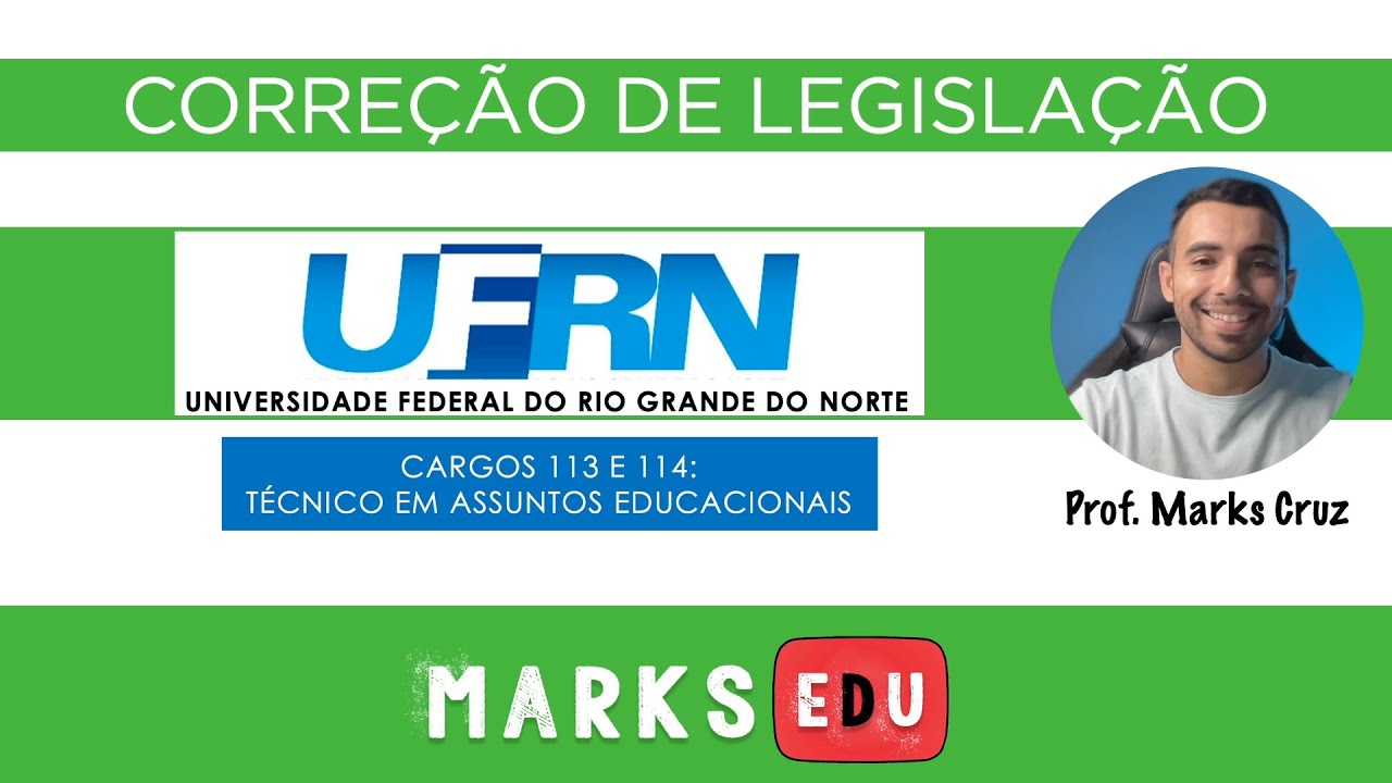 Correção da prova de Legislação - UFRN - TAE