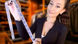 ASMR Suit Fitting & Measuring YOU  Up Close Personal Attention
