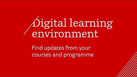 Digital Learning Environment