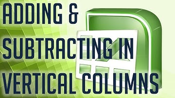 Free Excel Tutorial ADDING & SUBTRACTING VERTICAL COLUMNS
