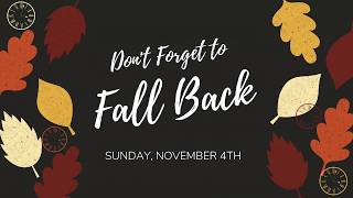 Don't FORGET to FALL Back