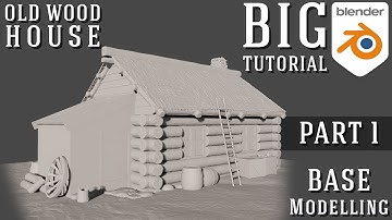 Blender Tutorial Medieval House - Part 1] for Beginner #blendertutorial #3dmodelling