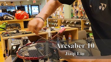 Time Lapse: How to String a Yonex Arcsaber 10 Badminton Racquet (Jiaqi Liu)