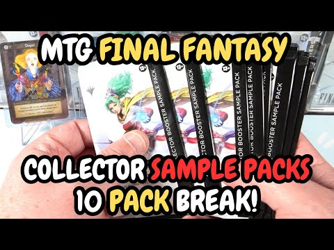mtg final fantasy collector sample pack Boosters Step into the worlds of the beloved FINAL FANTASY RPG series sixteen mainline games First taste! Mtg final fantasy