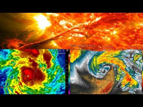 Tormenta solar dispara las alar_mas de los científicos / ciclón en EE.UU. y Huracán en África