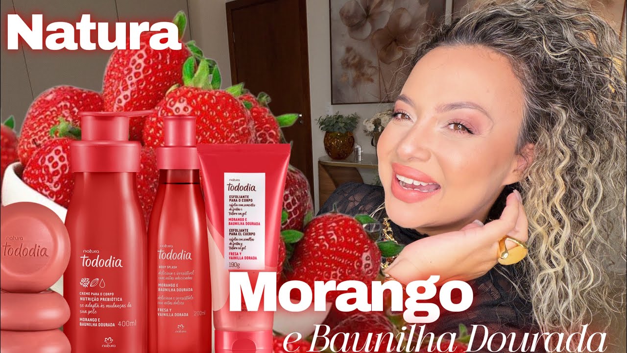 Todo dia Morango e Baunilha Dourada - Natura 