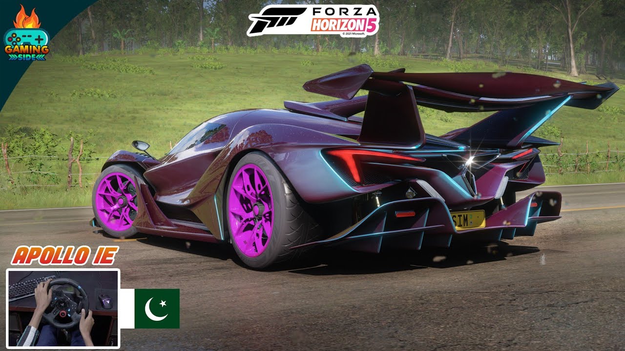 Driving the Ultimate Beast Apollo IE Forza Horizon 5 Logitech g29 steering wheel gameplay urdu