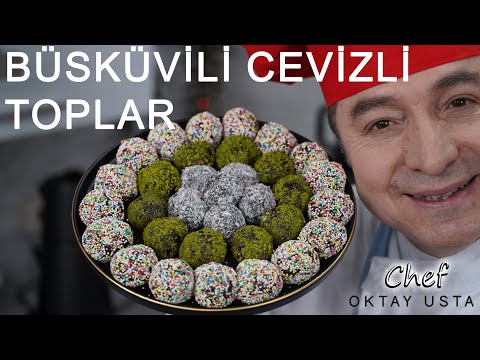 ÇAY KAHVE YANINA BİSKÜVİLİ CEVİZLİ TOPLAR ❗️| Oktay Usta