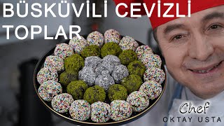 ÇAY KAHVE YANINA BİSKÜVİLİ CEVİZLİ TOPLAR ❗️| Oktay Usta