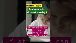 Improve Learning Outcomes with Learning Targets