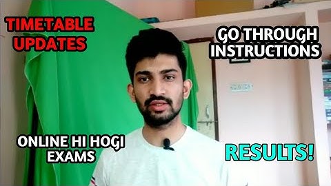 Rtmnu TimeTable Updates | Important Instructions | Summer Exam Online |