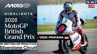 LIVE RACES FREE PRACTICE MOTO3 | MOTOGP SILVERSTONE 🇬🇧 🟢 FULL LIVE VEDA EGA PRATAMA RACE TODAY
