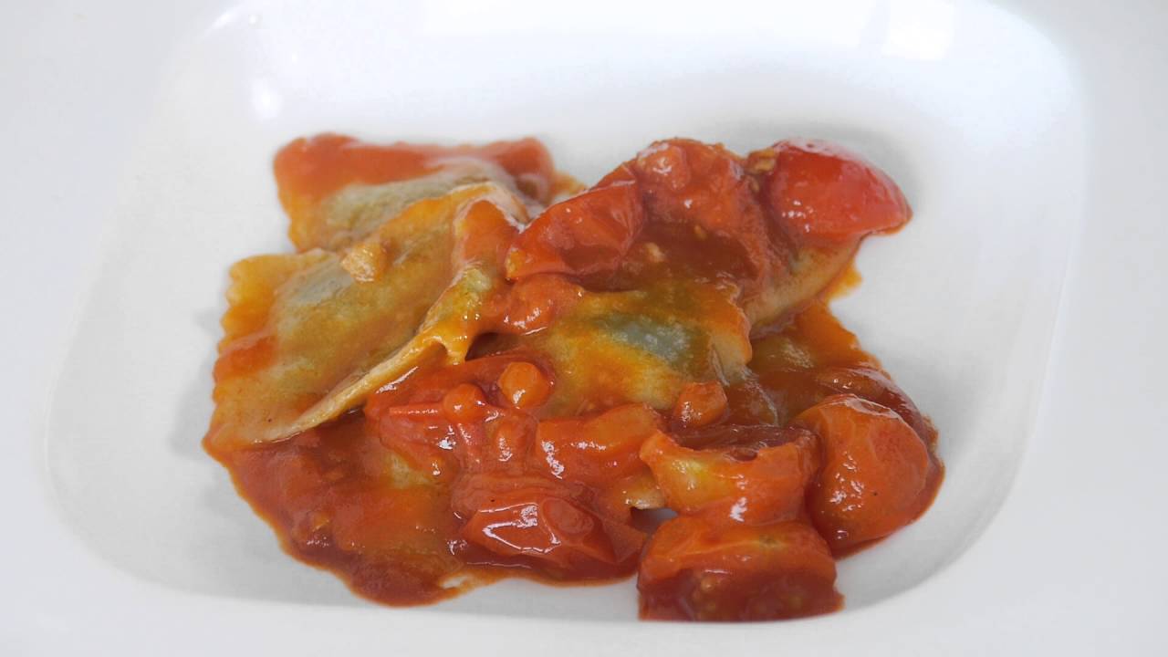 Ravioli on Plate