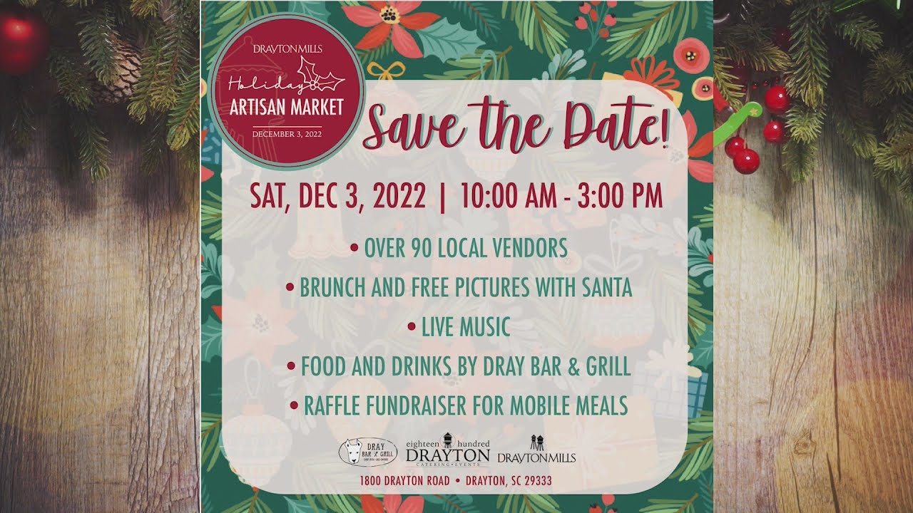 Drayton Mills Holiday Artisian Market YouTube