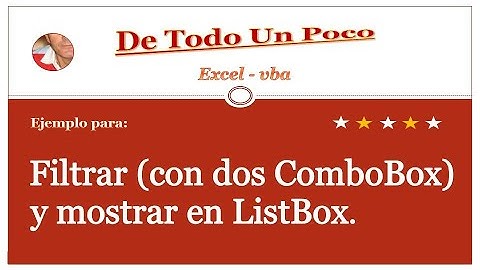 Filtrar con dos combobox y mostrar en listbox.