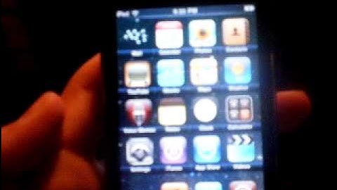 Jailbroken Ipod Touch 2nd Gen Running 3.0 Firmware