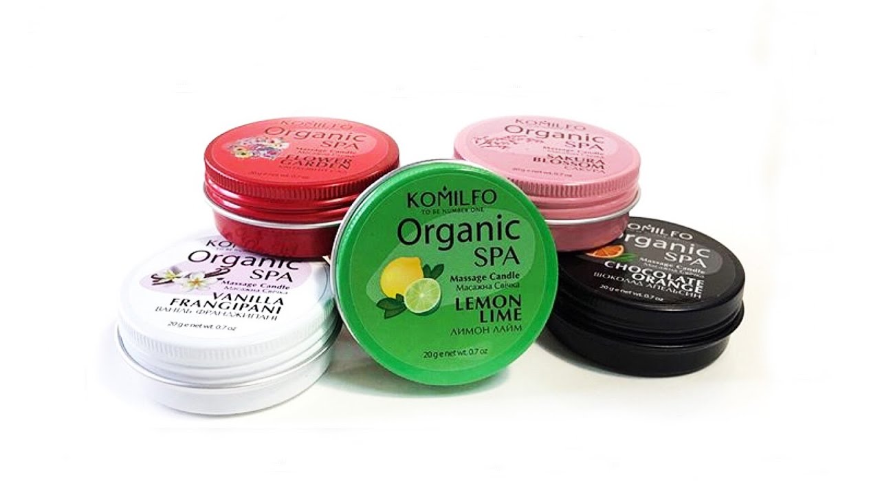 Способ применения массажной свечи "Organic SPA" Komilfo