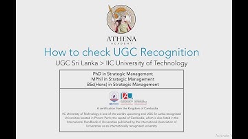 How to Check UGC Sri Lanka Recognition | IIC University of Technology