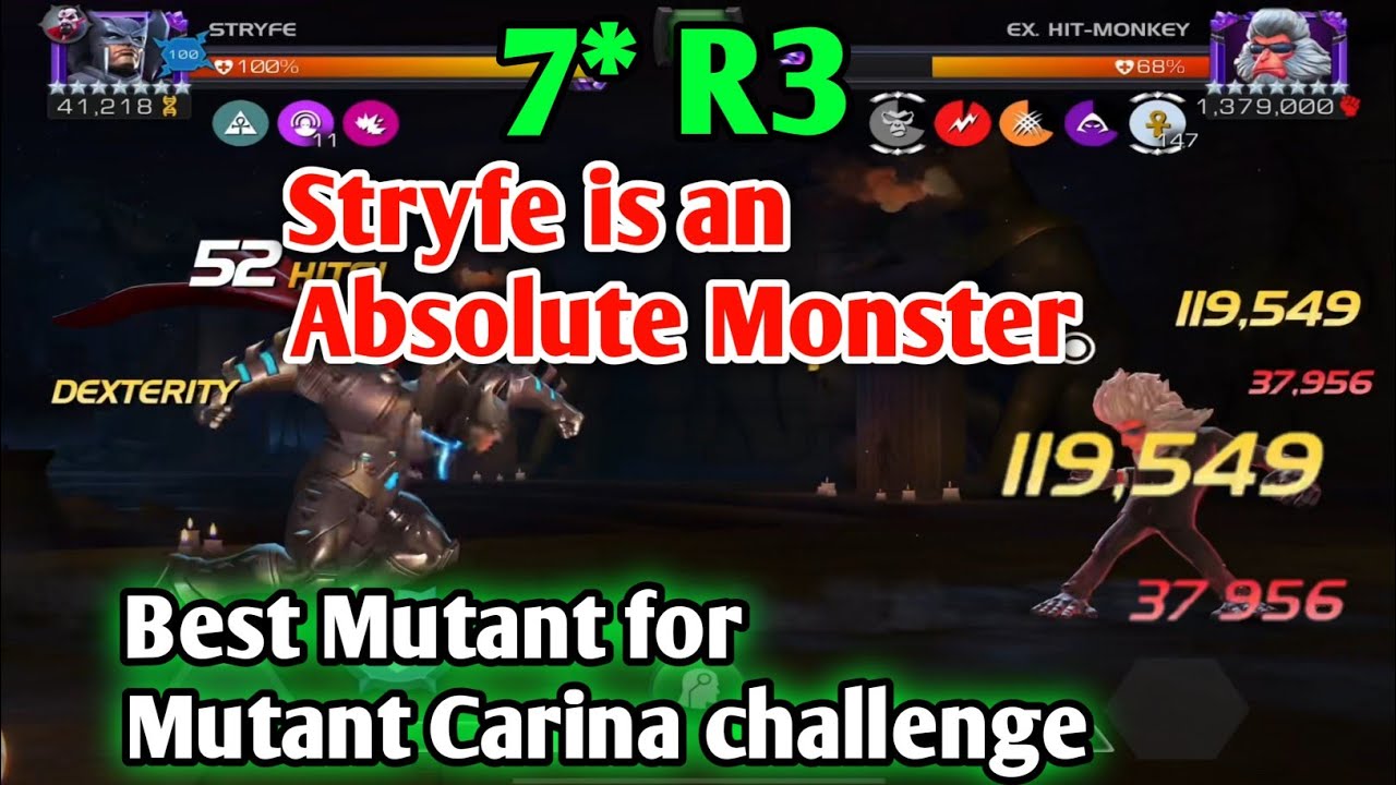7* R3 Stryfe is an Absolute Monster | Best Champion for Mutant Carina challenge | MCOC