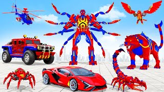 Spider Tank Robot Car transformation game screenshot 4