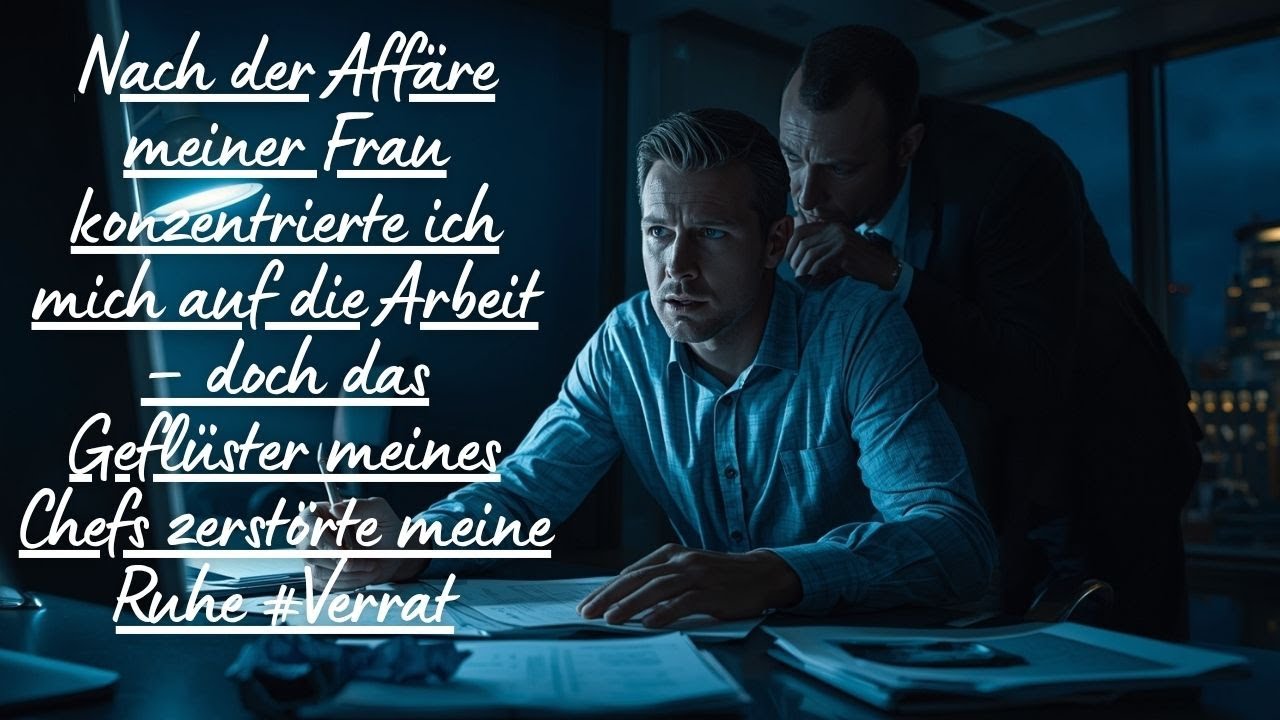 Nach der Affäre meiner Frau konzentrierte ich mich auf die Arbeit – doch das Geflüster meines Chefs.