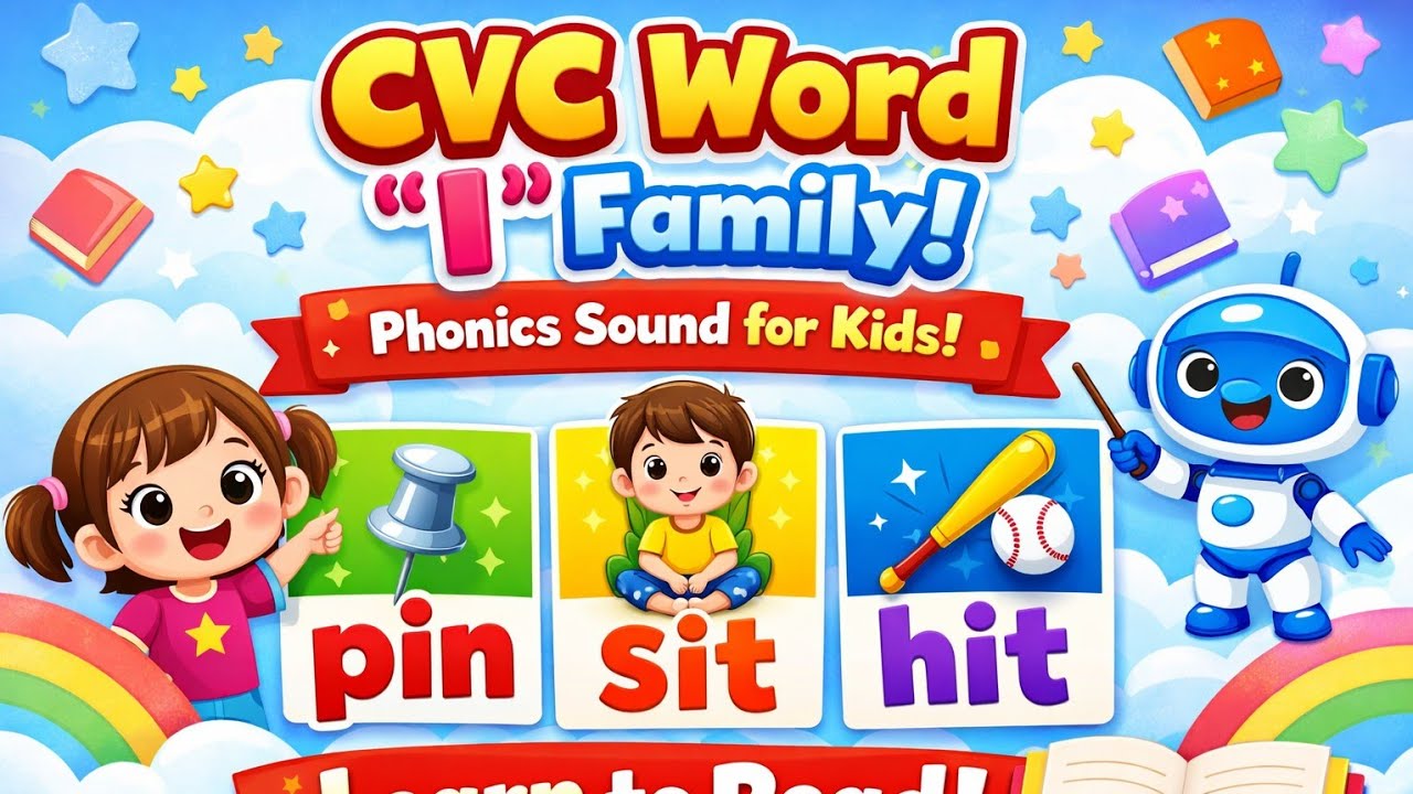 CVC word i family Part 1 | Phonics Sound | basic study for nursery