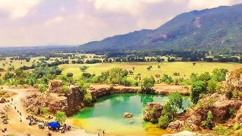 [Góc flycam] vẻ đẹp tự nhiên hồ Tà Pạ nước xanh giữa ngọn đồi (Tuyệt Tình Cốc)- Tri Tôn