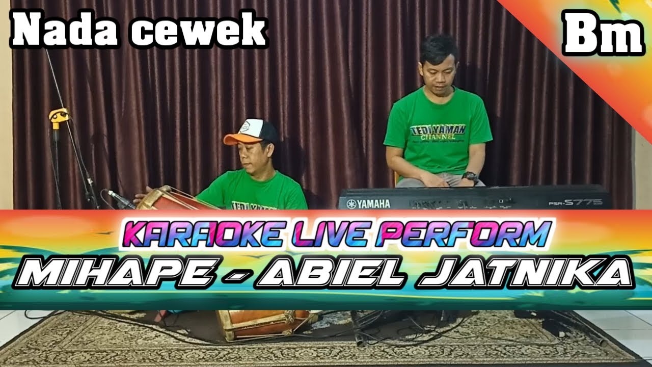 Mihape - Abiel jatnika karaoke nada cewe Bm