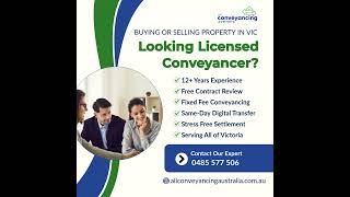 Are You Looking for Licensed Property Conveyancer? #conveyancing #melbourne #victoria