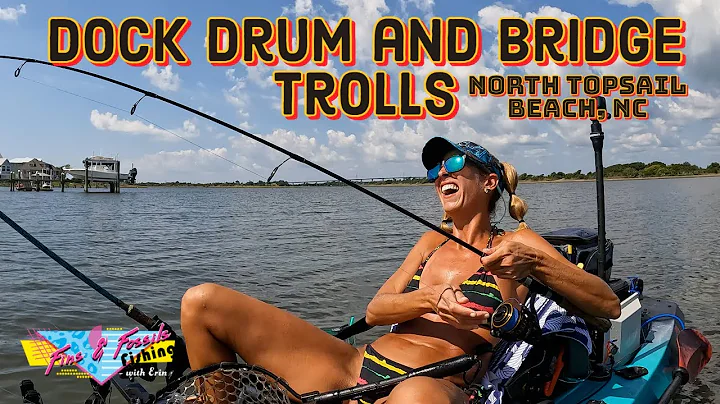 Dock Drum and Bridge Trolls - Kayak Fishing Behing North Topsail Beach