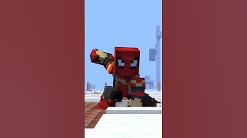 Spiderman Web Swing Animation [Minecraft]  #Shorts