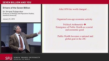 Drivers, the 7 Billion, and You: Lecture at Simon Fraser University