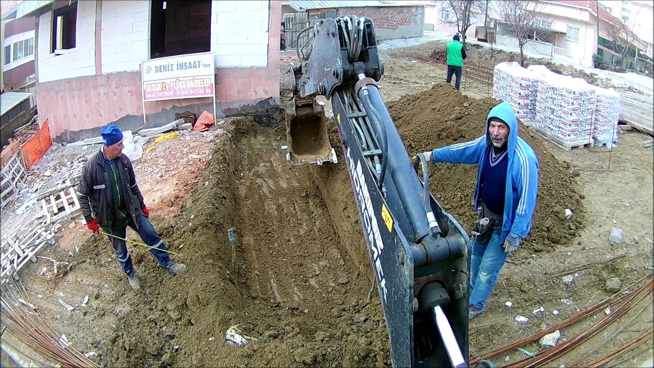 bina duvar temel kazısı