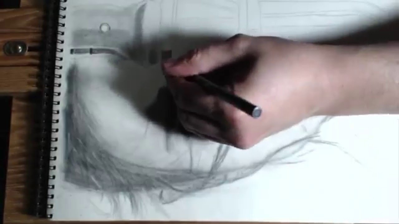 dronesense Drawing Rey from Star Wars The Force Awakens (Pencil Sketch)