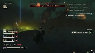 Trick shot with the grenade launcher, Helldivers 2