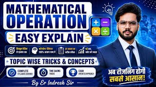 🔥 बैठते ही सवाल हल | Mathematical Operations पूरा अध्याय | Er. Indresh Sir | RRR GURUKUL