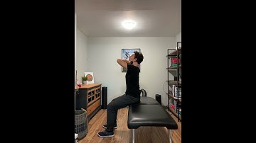 SEATED THORACIC EXTENSION Great for upper back mobility and shoulder pain