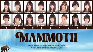 SNH48 Team SII - Mammoth / 猛犸 | Color Coded Lyrics CHN/PIN/ENG/IDN