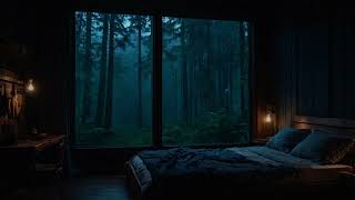 : Cozy Rainy Night in a Wooden Cabin | Relaxing Rain Sounds for Deep Sleep & Relaxation