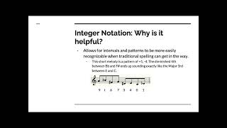 Integer Notation Profile