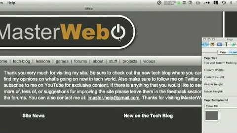 iWeb Tips and Tricks pt. 2