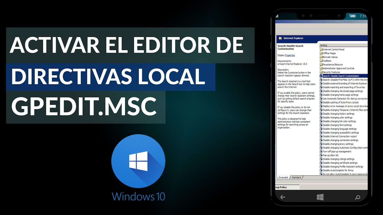 C mo Activar El Editor De Directivas De Grupo Local Gpedit msc En C mo activar el editor de directivas de grupo local gpedit msc en