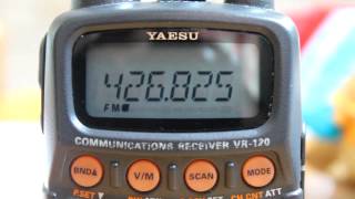 Scrambled voice transmission - 426.825Mhz