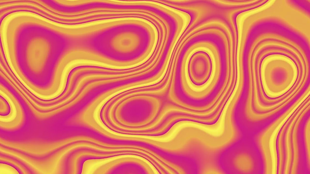 Vibrant Magenta & Yellow: Stunning Marble Background Ripples | Ambience Background 4K