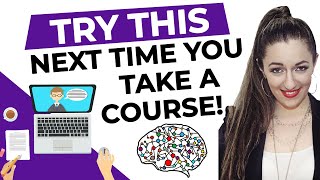 Online Course Learning Strategy to Prevent Information Overload & Overwhelm
