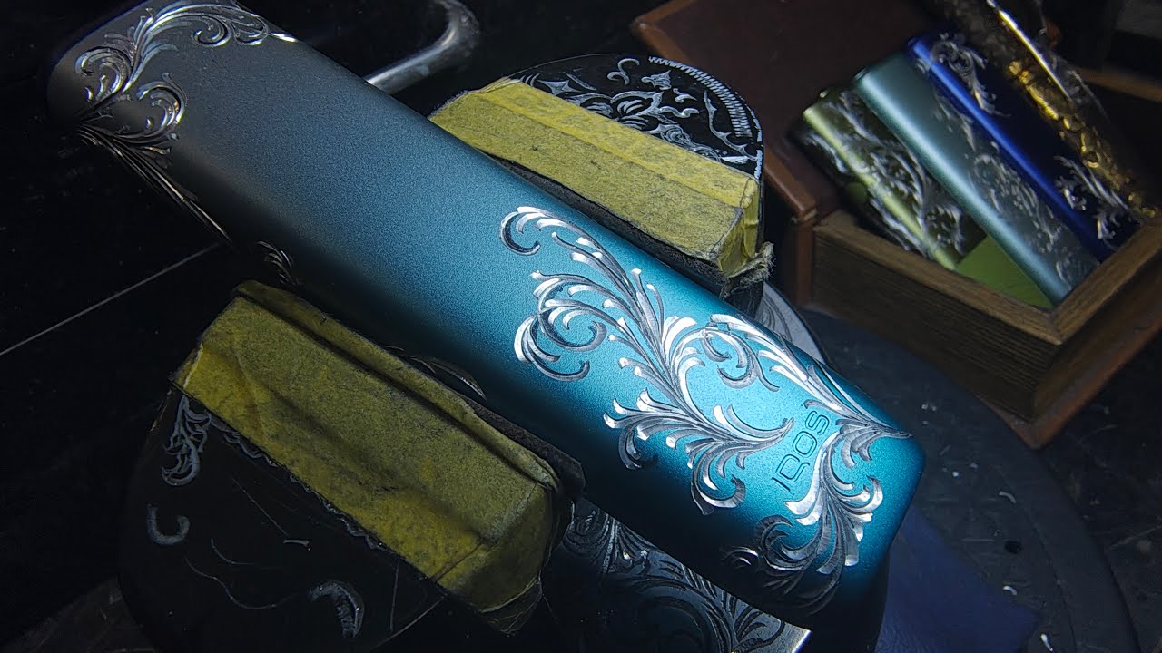 Metal Engraving Custom! Engraving an IQOS! Metal Engraving Studio