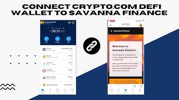 Connect Crypto.com Defi Wallet To Savanna Finance