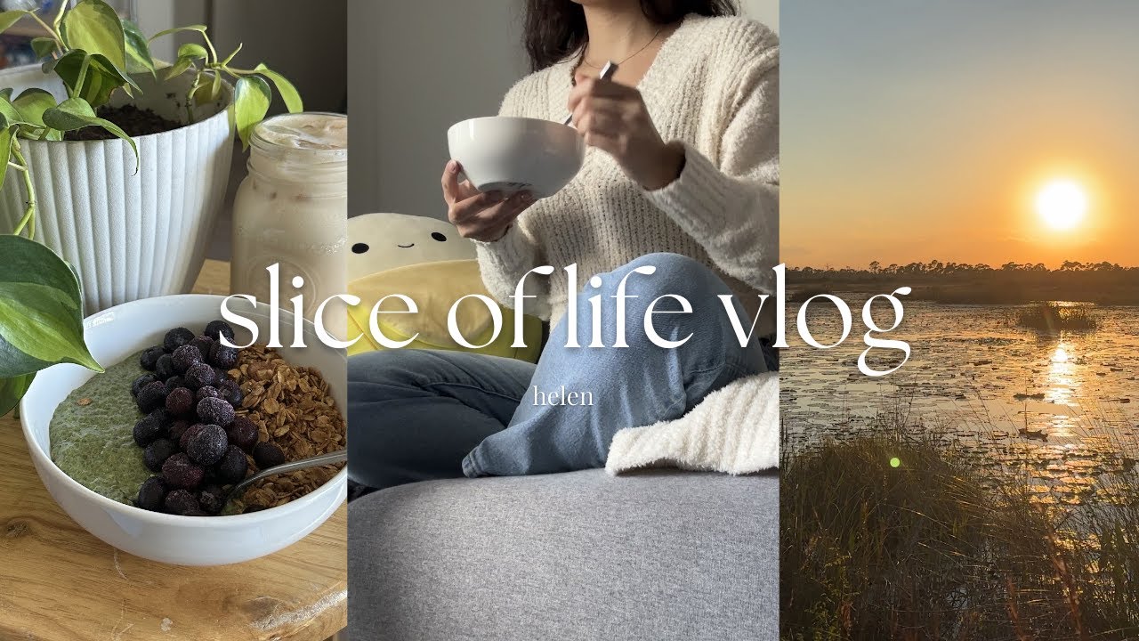 slice of life vlog | recovering from finals, matcha chia pudding + mango chia jam, & outdoor hikes